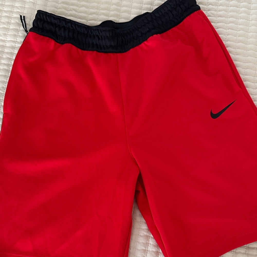 Nike Red and Black Sports Shorts